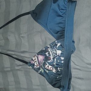 Love kills slowly Ed Hardy 2 piece swimsuit